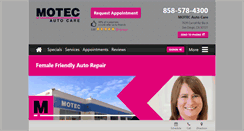 Desktop Screenshot of motecautocare.com